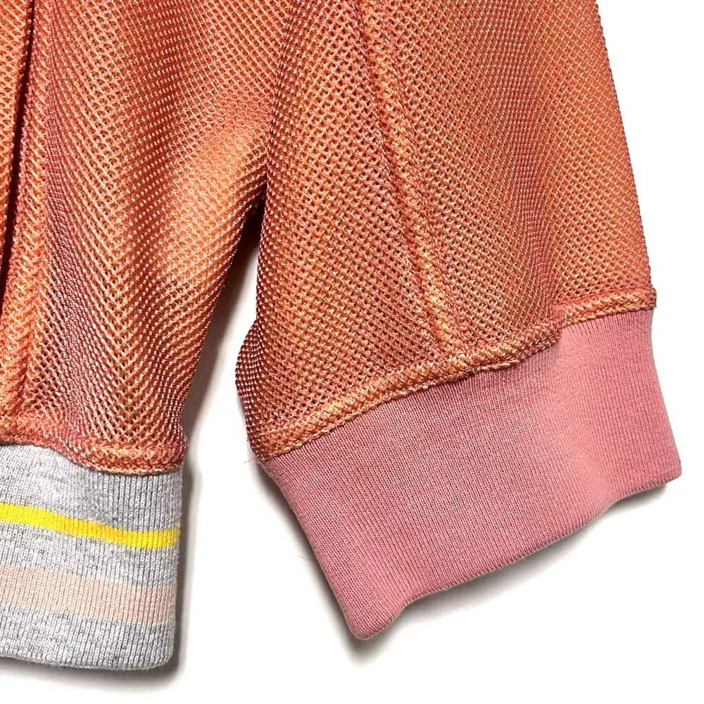 Adidas by Stella McCartney Womens Studio Bomber Jacket Size Smalll Mesh Peach - Picture 8 of 14